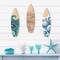 3 Pieces Summer Surfboard Wall Decor Surfboard Wooden Beach Decor for Bedroom Surf Boards for Decorating Beach Art Room Bedroom Party